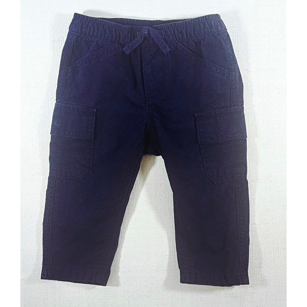 GAP Baby Boys Pants 12-18 Months Elastic Waist Lined Cargo Pockets Bottoms